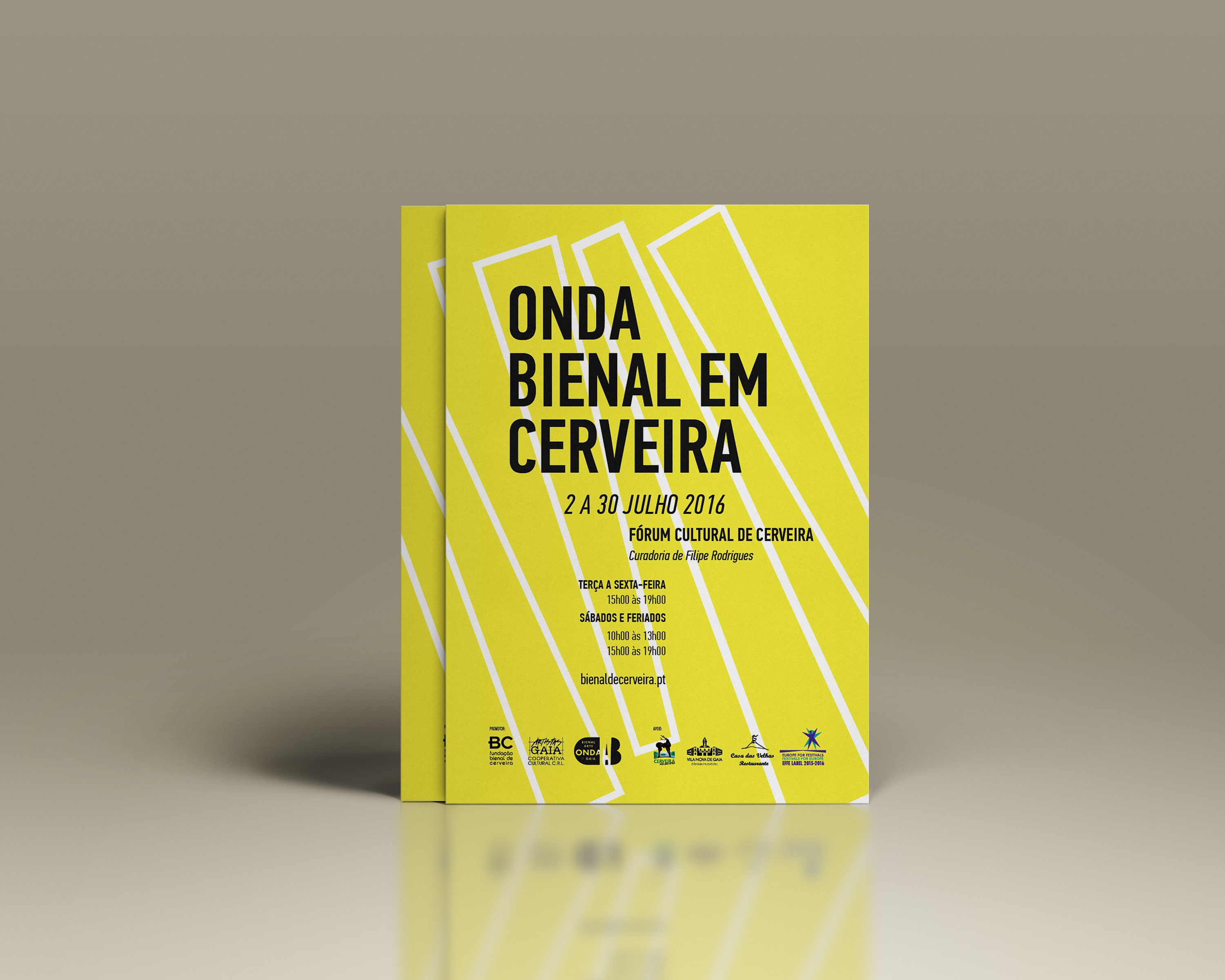 Flyer for Fundação Bienal de Arte de Cerveira